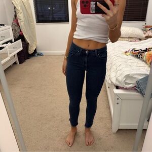 Flawless high rise curvy skinny ankle jeans